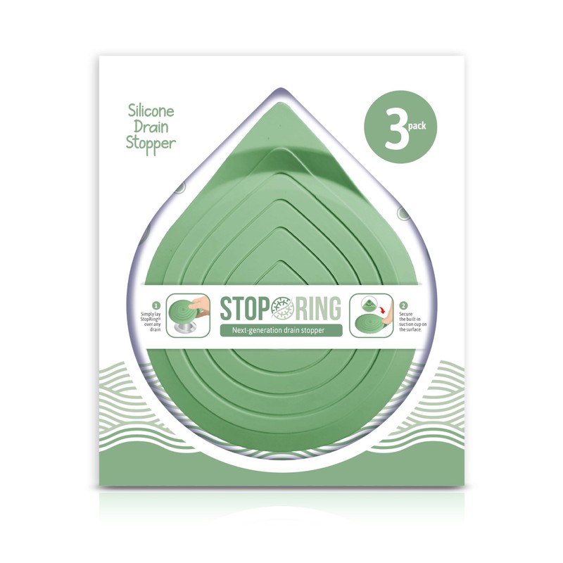 Drain Stopper for Bathtub, Sink & Shower – StopRing 5.12"