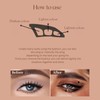 Angzhili 2Pcs Eyeshadow Tool,Eye Makeup Aid Tool with Brush,Reusable Eyeshadow