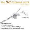 ChicSilver Sterling Silver Anklets for Women Dainty Small Moon Ankle