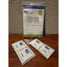 EMSI 24 EMSI 1.5"x 1.5"  Electrical TENS Stimulation Electrodes & 24 Wipes B1