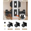 Haidms Matte Black Door Knobs with Deadbolt, Heavy Duty Front