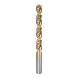 sourcing map Twist Drill Bit 11.9mm Titanium Coated (HSS-E) M42 High Speed Steel 8% Cobalt Straight Shank for Stainless Steel Aluminum Alloy Metal
