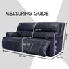 ULTICOR Extra Wide 75" - 100", Reclining 2 Seater Sofa,