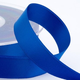 Italian Options Satin Ribbon, 10mm Wide x 25 Metre Roll, Royal Blue