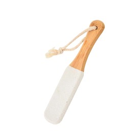 1 PCS Foot Scrubber Hard Skin, Foot File & Pumice Stone Pedicure Rasp - Ergonomic Wooden Handle，Foot Pumice Stone for feet,Removing Hard Dead Skin, Calluses & Cracked Heels (White)