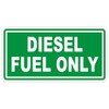 Diesel Fuel Only Vinyl Decal | Sticker | Label Fuel Gas Door Label Weatherproof
