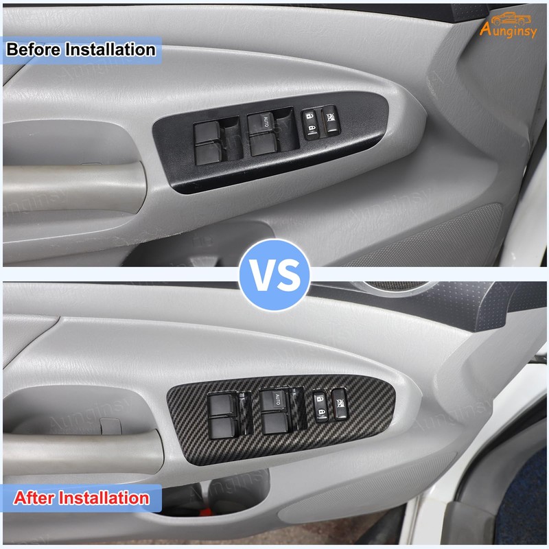 Aunginsy Car Door Window Glass Lift Button Panel Trim Cover