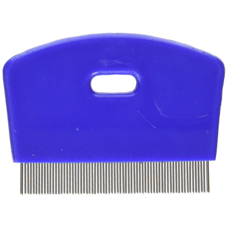 KVP Cat Flea Comb Stainless Steel Teeth with Plastic Handle