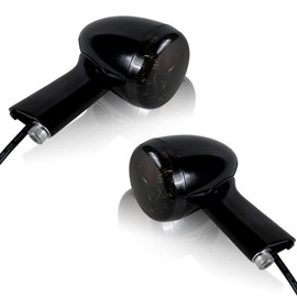 NTHREEAUTO Smoked Bullet LED Rear Turn Signals Integrated Brake Running Light Compatible with Harley Sportster XL 883 1200 1992-2019