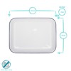 2pc Green White Enamel Baking Tray Set - Flat Kitchen