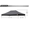 ABCCANOPY Replacement Canopy Top for Commercial Canopy Tent (10x15, Black)