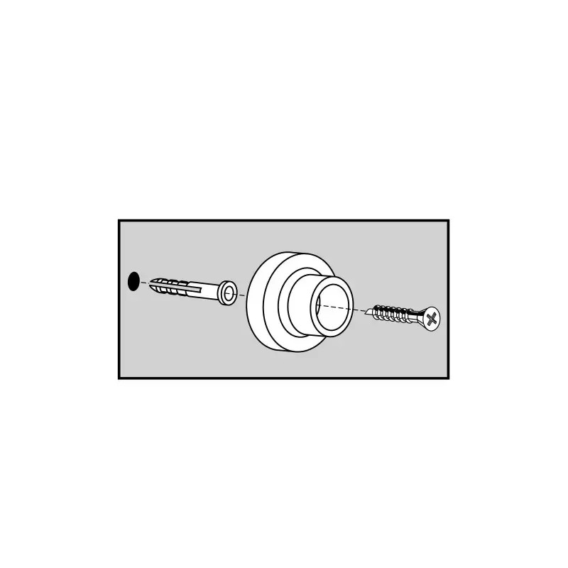 Everbilt Commercial Grade Wall Mount Door Stop Doorstop in Satin
