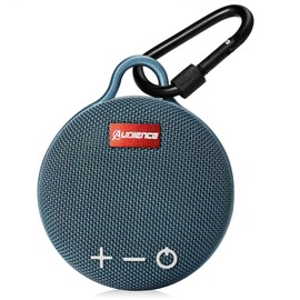 UrbanX Ultra-Portable Bluetooth 5.0 Speaker with Clip, 12H Playtime, Compact Speaker with Big Sound, Punchy Bass, Wireless for Poco F3 & Beach, Pool, Boat, Blue 1 Pack