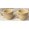 Vintage Buffalo mug cup restaurant ware cream Pendleton stripe 20-24