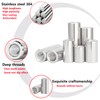 Ctyjia M5x8mm Round Connector Nuts, 6mm Length Female Threaded Rod,