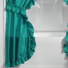 Stoneberry Home Ruffled Shower Curtain Set, Elegant 4-Piece Bathroom Ensemble
