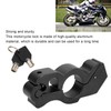 Motorcycle Lock Handlebar Grip Aluminum Protective Horn Lock for Braking