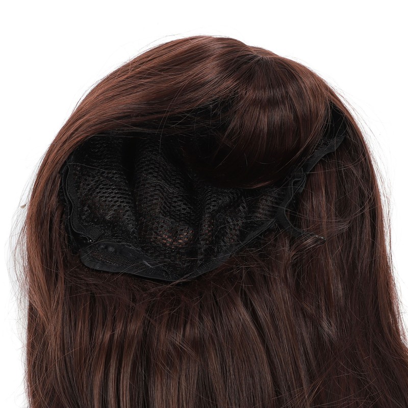 Brown Wig Fashionable Heat Resistant Soft Long Straight Layered Synthetic