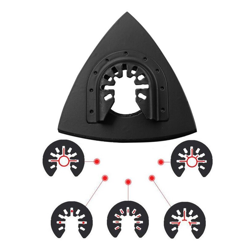4 Pack Triangle Oscillating Tool 80mm Sanding Pad, 3-1/8 Inch