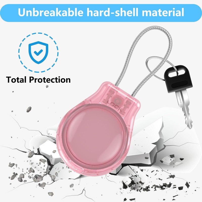 YiDiatnSy Waterproof AirTag Keychain Holder, Air Tag Lock Case Key