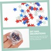 WOONEKY Star-Shaped Nail Art Sequins for Manicure Nail Decors for