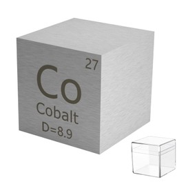 10MM Cobalt Element Cube for Element Collection 0.39" Co Density Cube Periodic Table Collect DIY Biz Gift (Co 0.39inch)