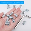 Zocipro 60Pcs Threaded Inserts for Wood, M8 x 20mm Zinc