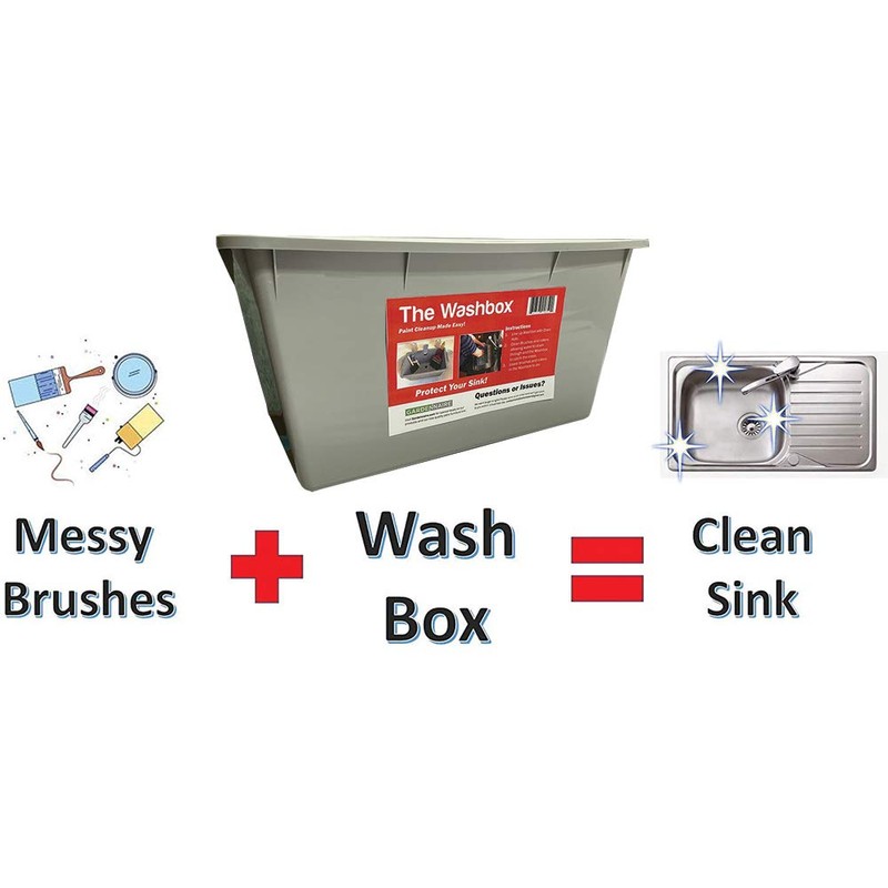 The Washbox Paint Tray for Brush Clean Up Large Insert