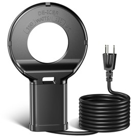 JXJHOVV 150W Submersible Cast Aluminum De-Icer – Thermostatic Chicken Water Heater for Livestock Tanks & Winter Bird Baths, Energy-Efficient Anti-Freeze Utility Heater, Black