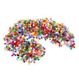 Operitacx 2000pcs Mini Pom Poms Decorative Pom Pom Craft Balls Colorful Pom Pom Balls Furry Pom Poms for Hats Pom Poms for Crafts Fluffy Pom Pom Balls Fuzzy Pompoms Craft Supplies Plush