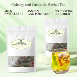 Chicory and Gardenia Honeysuckle Liquorice Herbal Tea Ready to Eat Convenient | Orange Peel & Chrysanthemum – Cool Relief from Heat | 12 Tea Bags - Specification: 2pc