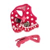Dog Harness Leash Adjustable Escape Proof Breathable Safe Dots Design
