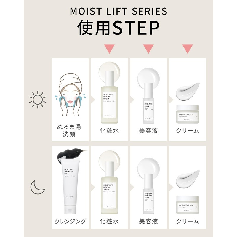 VINTORTE Moist Lift 3-Piece Set