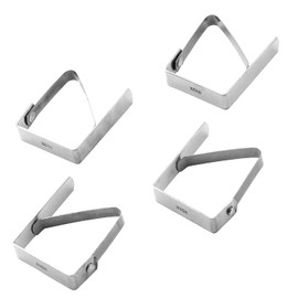 pedrini Lillo, Stainless Steel, Stainless Steel, Set of 4 Tablecloth Clips 25 x 9 x 1.5 cm