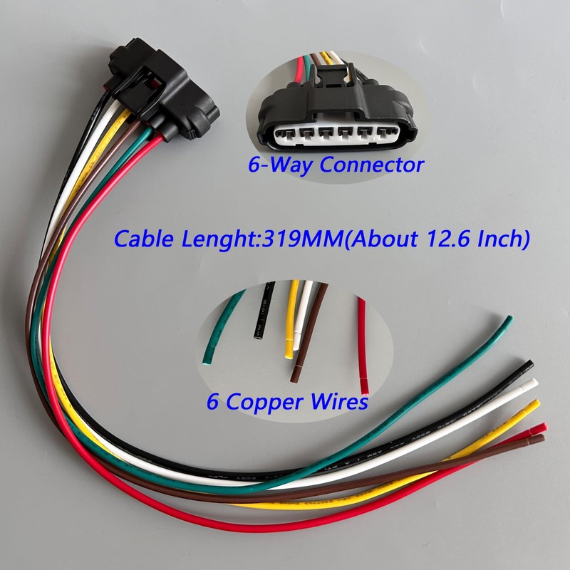 Micarun TPS Throttle Position Sensor Accelerator Pedal Sensor Connector Wire