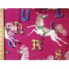 Dear Stella Carousel fabric - 154 Plum 100% cotton fabric