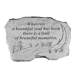 Kay Berry 63220 Wherever A Beautiful Soul… Memorial Garden Stone, Multicolor