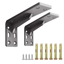2 PCS Escuadras para Repisas, Escuadras para Repisas Reforzadas. Resistentes Soporte para Repisas Flotantes, para Dormitorio, Baño, Sala de Estar, Sal