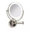 Zadro LED Wall Mounted Makeup Mirror w/ 10X/1X Magnification &