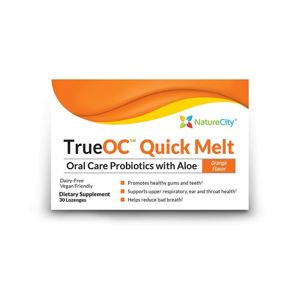 True-OC Oral Probiotic with Aloe Vera Supplement Ft. Blis K12 & Blis M18-30 Lozenges