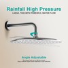 AULEEND 12 Inch Round Shower head, High Flow Stainless Steel