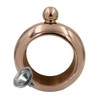 CNFLASK 3.5oz Copper Bracelet Flask 304 Stainless Steel Bangle Shaped