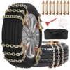 Nemtor Upgraded Snow Chains For Car,8 Pack Universal Emergency Anti