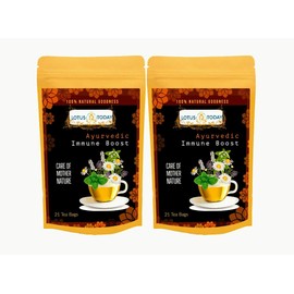 Immune System support Tea, Herbal tea with 18 Herbs and spices, Ayurvedic Recipe, 21 Tea Bags