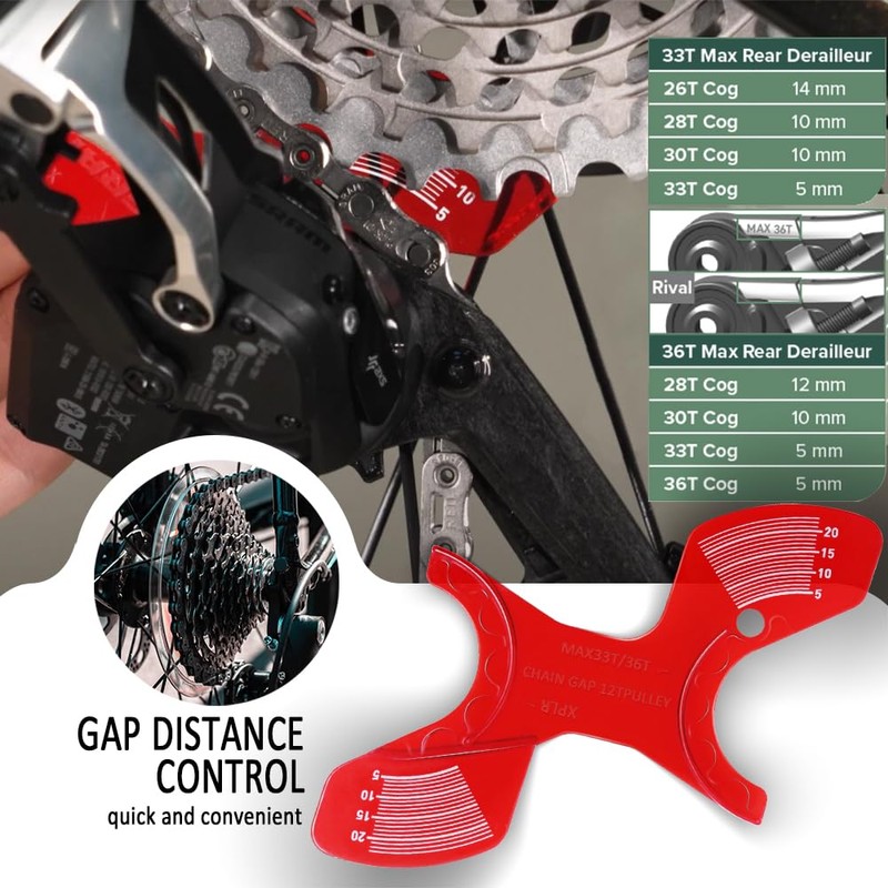 B Gap Adjustment Tool for SRAM XPLR/AXS Eagle Chain Gauge,