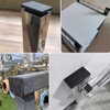 20PCS Rectangular Plastic End Caps 40mm x 60mm Black Anti-Slip