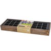 Siena Garden Growing Wood Box with 27 Pot Plate 50