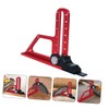 Tofficu Adjustable Depth Gauge Tool Table Saw Step Depth for