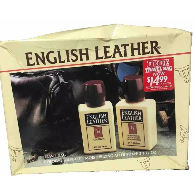 MEM English Leather Bag 3.4 oz Cologne /3.1 oz After