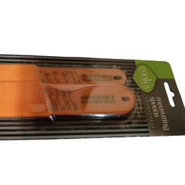 Cook's Kitchen Adjustable Measuring Spoons Set Of 2 Orange